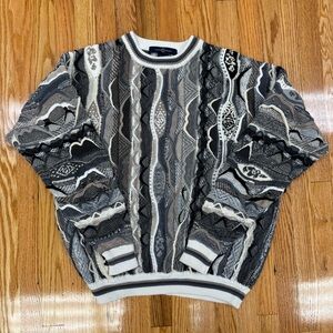 Vintage Cotton Traders 3-D Textured Patterned Chunky Pullover Sweater 90’s